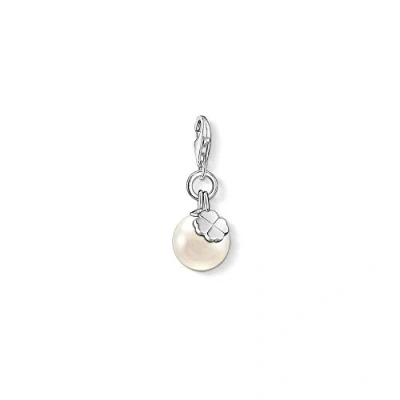 Abbildung von THOMAS SABO Charm Einhänger Perle mit Kleeblatt, 1461 082 14, Süßwasserzuchtperle