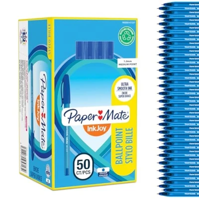 Abbildung von Paper Mate InkJoy 100ST Kugelschreiber mittlere Spitze (1,0 mm) Blau 50 Stück