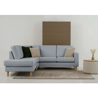Abbildung von andas Ecksofa &quot;Tvinno&quot;, im skandinavischen Stil, L Form, mit Massivholzfüßen, Breite 230 cm