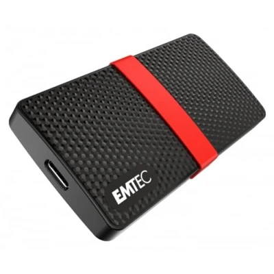 Abbildung von EMTEC externe SSD Festplatte Power Plus X200 1TB schwarz, rot