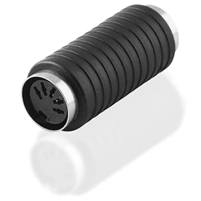 Abbildung von BestPlug Audio Stereo Adapter Verbindungsstück, 5Pol DIN MIDI Buchse Kupplung weiblich auf weiblich, Schwarz