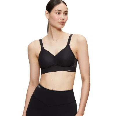 Abbildung von TriAction Damen Gepolstert Sport BH Hybrid Lite P, Schwarz (Black 04), Gr. 75C