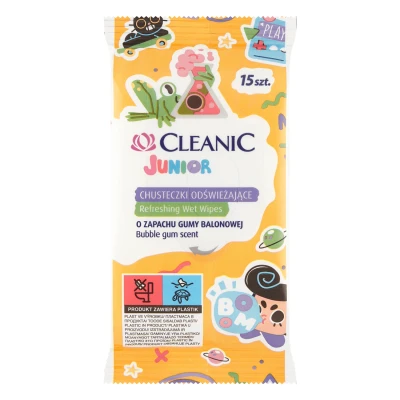 Abbildung von Feuchttücher CLEANIC Junior Bubble Gum Duft 1 Stk.