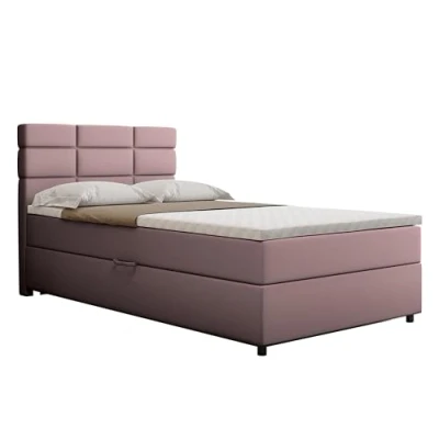 Abbildung von PANDA MÖBEL GmbH Boxspringbett Reve, 90x200, 100x200, 120x200, Polsterbett mit Bettkast und Topper