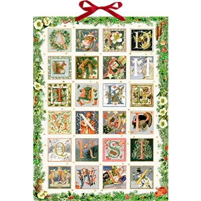 Abbildung von Wandkalender Zauberhaftes Weihnachts ABC: Mit weihnachtlichen Motiven, Versen und Weihnachtsbräuchen hinter den Türchen