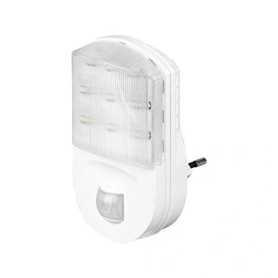 Abbildung von Goobay 96500 LED Nachtlicht mit Bewegungsmelder Innen Steckdosenlicht 120 Pir Sensor 5m Reichweite Steckdosenlampe Bewegungslicht Steckdose Weiß