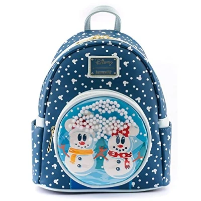 Abbildung von LOUNGEFLY Unisex Mochila Mickey Minnie Snowman Disney 26 cm, Standard, Einheitsgröße