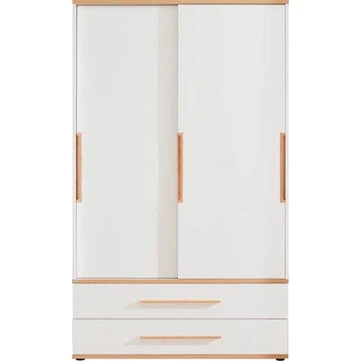 Abbildung von PAIDI Kleiderschrank &quot;YOLANDA 2T2S schmal&quot;, Schiebetüren mit hochwertigen Aluminiumschienen, 2 Schubladen