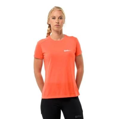 Abbildung von Jack Wolfskin Vonnan Sport Tshirt, Damen, Größe: XL, Digital orange
