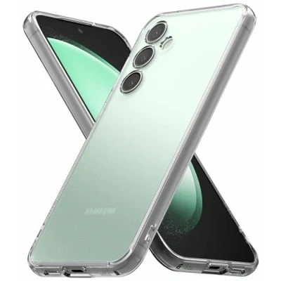 Abbildung von Ringke Fusion Case [Fingerabdruckresistent] Kompatibel mit Samsung Galaxy S23 FE Hülle, Matt Anti Fingerabdruck Hart PC Kratzer Rückenteil Stoßfestes TPU Bumper Schutz Handyhülle Matte Clear