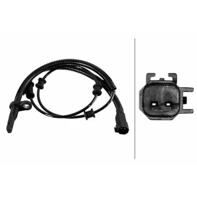 Abbildung von HELLA 6PU 358 219 151 ABS Sensor mit Klammer Hallsensor 2 1025