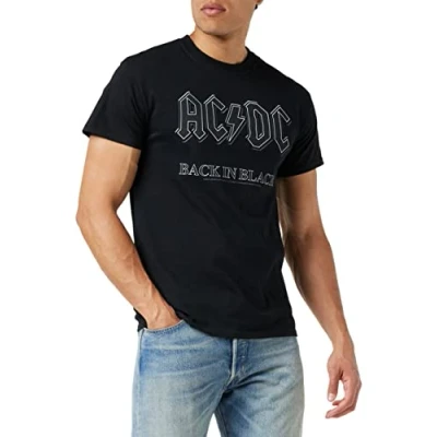 Abbildung von Official Merchandise Band T Shirt AC/DC Back in Black, Schwarz (Black), L