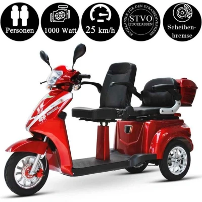 Abbildung von ECO ENGEL Elektromobil 503 Seniorenmobil 25 km/h 1000 W Zweisitzer, 1000,00 W, 25,00 km/h, inkl. Topcase