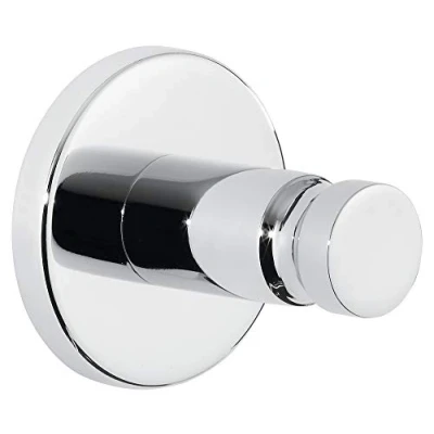 Abbildung von tesa Handtuchhaken 1x EXXCELLENT Handtuchhaken, Badezimmer, Gäste WC, Wandmontage, (Komplett Set, 2 St., inkl. Klebelösung), chrom 3,7 cm :