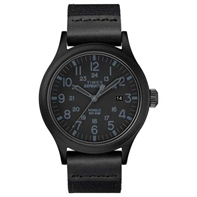 Abbildung von Timex Herren Analog Klassisch Quarz Expedition Scout 40 mm Uhr mit Stoff Armband TW4B14200