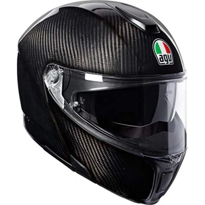 Abbildung von AGV Herren Sportmodular Motorrad Helm, Glossy Carbon, XXL