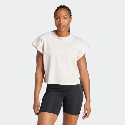 Abbildung von adidas Performance Studio Sport Tshirt, Damen, Größe: XL, Putty mauve grey two