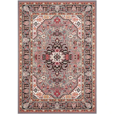 Abbildung von Nouristan Mirkan Orient Teppich Wohnzimmerteppich Orientalisch Kurzflor Vintage Orientalischer für Esszimmer, Wohnzimmer, Schlafzimmer Grau, 160x230cm