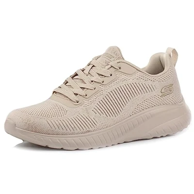 Abbildung von Skechers Sport BOBS Squad Chaos Sneaker low, Damen, Größe: 38.5, Nude Schuhe