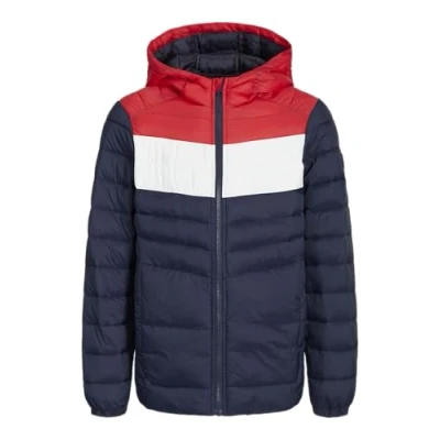 Abbildung von Jack &amp; Jones Junior Puffer Winterjacke für Kinder, Größe: 122, Navy blazer