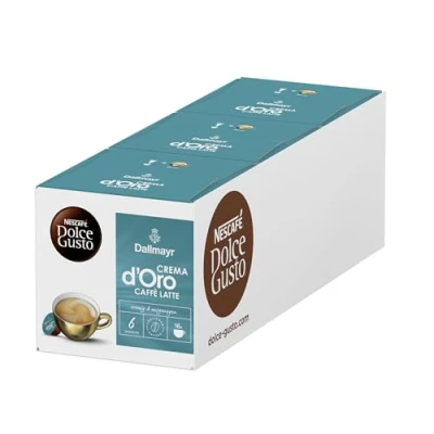 Abbildung von NESCAFÉ DOLCE GUSTO DALLMAYR Crema d&#039;Oro Intensa Kaffeekapseln 3er Pack (3 x 16 Portionen)