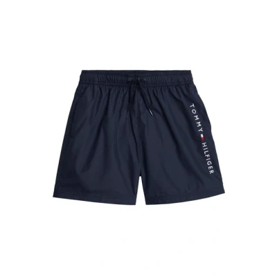 Abbildung von Tommy Hilfiger Medium Drawstring Badeshorts für Kinder, Größe: 140 152, Desert sky