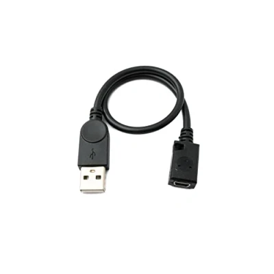 Abbildung von System S USB 2.0 Kabel 30 cm Mini B Buchse zu Typ A Stecker Adapter in Schwarz
