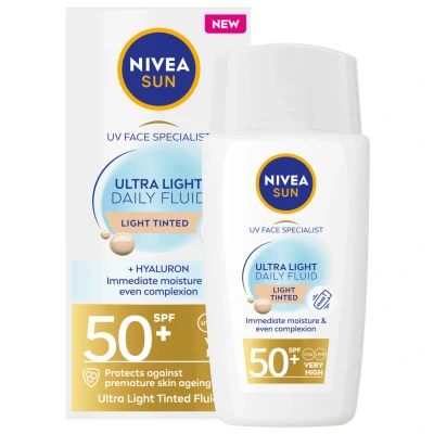 Abbildung von NIVEA SUN UV Face Daily Fluid Light Tinted SPF 50+ 40 ml