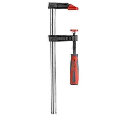 Abbildung von kwb Profi Schraub Zwinge mit 2 Komponentengriff, Spann Weite 250 mm, Spannbacken aus Temperguss Stahl, Schraubzwenge Hohlprofilschiene, Spanntiefe: 50 mm