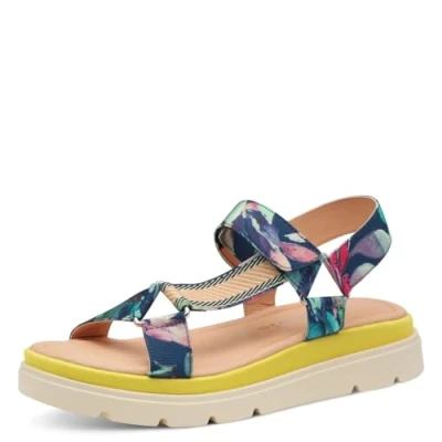 Abbildung von Tamaris Plateausandalette, Damen, Größe: 36, Blue comb Schuhe