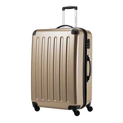 Abbildung von HAUPTSTADTKOFFER Alex Großer Hartschalen Koffer, 4 Doppel Rollen, Trolley, Rollkoffer, Reisekoffer, Volumenerweiterung, 75 cm, 119 Liter, Champagner