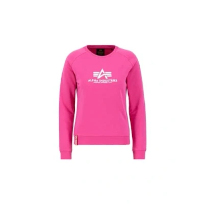 Abbildung von Alpha Industries New Basic Sweater Wmn Sweatshirt für Damen Magenta
