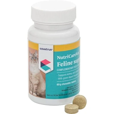 Abbildung von Covetrus NutriCareVet Urinary Support zur Unterstützung der physiologischen Funktion Harnwege von Katzen 80 Kautabletten