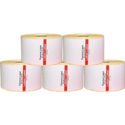 Abbildung von Labex label Thermo Etiketten 50x50 mm Zebra auf rolle; 750 stück Thermodirekt 5 Rolle ;750 Barcode/Adresse