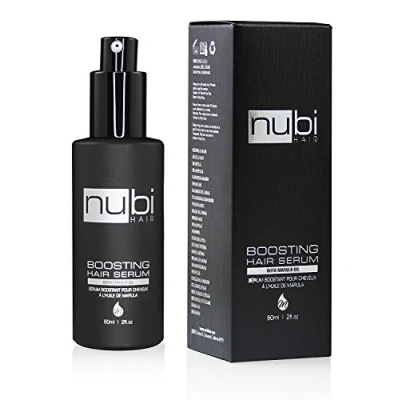 Abbildung von Nubi Boosting Hair Serum with Marula Oil, Vitamin E and Aloe Vera, 2 Fl. Oz./ 60 Ml