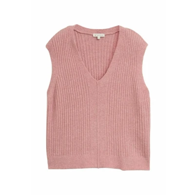 Abbildung von TOM Tailor MIT Vausschnitt Strickpullover, Damen, Größe: XL, Morning pink melange
