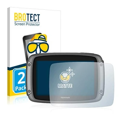 Abbildung von BROTECT Entspiegelungs Schutzfolie für TomTom Rider 500 (2 Stück) Matte Displayschutz Folie, Anti Reflex, Fingerprint