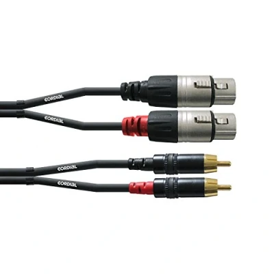 Abbildung von CORDIAL Kabel AUDIO doppelt XLR female/Rca 3 m Essentials RCA