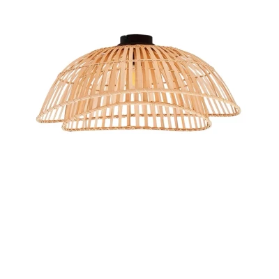 Abbildung von Lindby Deckenleuchte Ilajus, Ø 64 cm, Bambus, E27