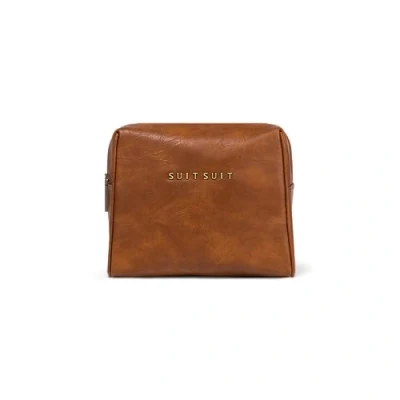 Abbildung von Suitsuit FAB Seventies Upright Toiletry Kosmetiktasche, Größe: One Size, Bruned caramel