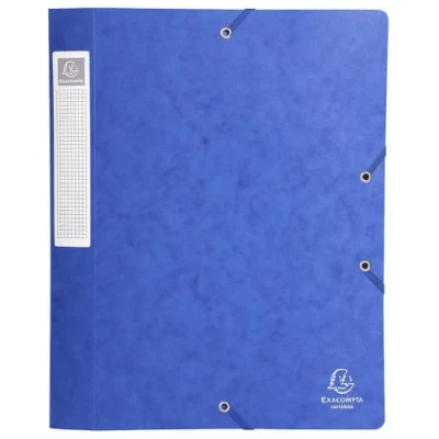 Abbildung von Exacompta 14000H Premium Sammelbox mit Gummizug 40 mm breit aus extra starkem Colorspan Karton Rückenschild für DIN A4 Archivbox Heftbox Dokumentenbox Zeichenbox Sammelmappe 1 Stück Zufallsfarbe