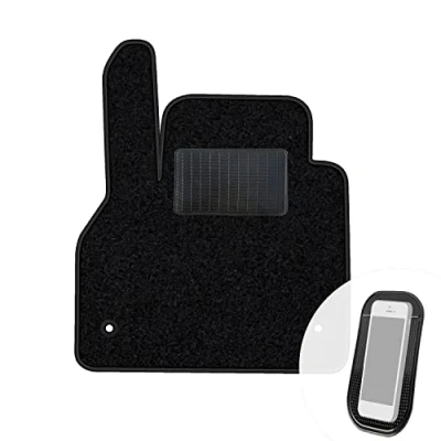 Abbildung von moto MOLTICO Fahrer Fußmatte Auto Velours Fahrerseite Autoteppiche Schwarz Fahrermatte 1 teilig passend für Mercedes Benz Citan 2012 2021