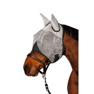 Abbildung von Kerbl Fliegenmaske mit Ohren und UV Schutz Pony