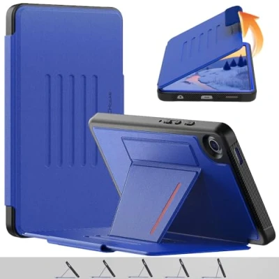 Abbildung von TECHGEAR Enduro Schutzhülle für Samsung Galaxy Tab A9 22,1 cm (8,7 Zoll) (SM X110 / SM X115), robust und robust, starker Magnet, Klappetui, automatische Sleep/Wake Funkti