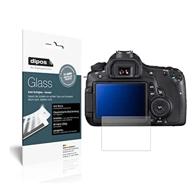 Abbildung von dipos I 2X Displayschutz matt kompatibel mit Canon EOS 60D Schutzfolie 9H Anti Shock