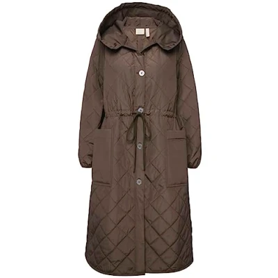 Abbildung von Ulla Popken Damen light padded coat Mäntel, moosgrün, 58 60