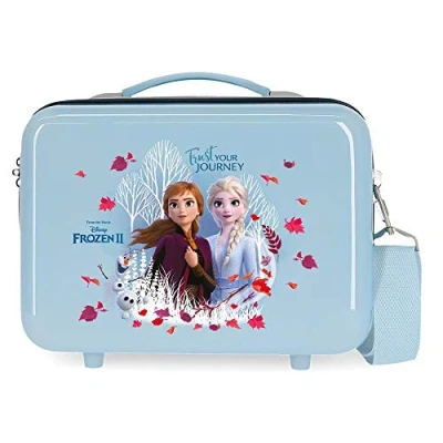 Abbildung von Disney Frozen Die Eiskönigin Trust your journey Anpassungsfähiger Schönheitsfall Blau 29x21x15 cms ABS