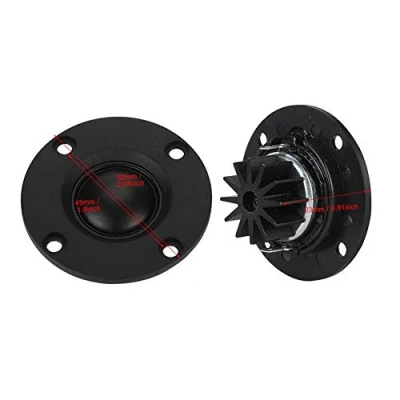 Abbildung von Hifi Lautsprecher, 2 teiliger 30 W 6Ω Seidenfilm Kalottenhochtöner Höhenlautsprecher starker magnetischer Hochtöner praktisch für den