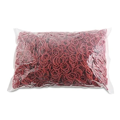 Abbildung von OFFICE PRODUCTS Gummibander Durchmesser: 20mm Farbe: Rot/Gewicht: 1000g 1 kg/Haushaltsgummi Gummiringe Gummi/Kautschuk 60% / Gummis für Zuhause Büro Schule