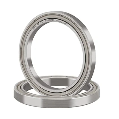 Abbildung von XiKe 2 Stück 6810ZZ Kugellager 50x65x7mm Vorgeschmiert und Metall Doppeldichtung, 6810 2Z Rillenkugellager aus Chromstahl.